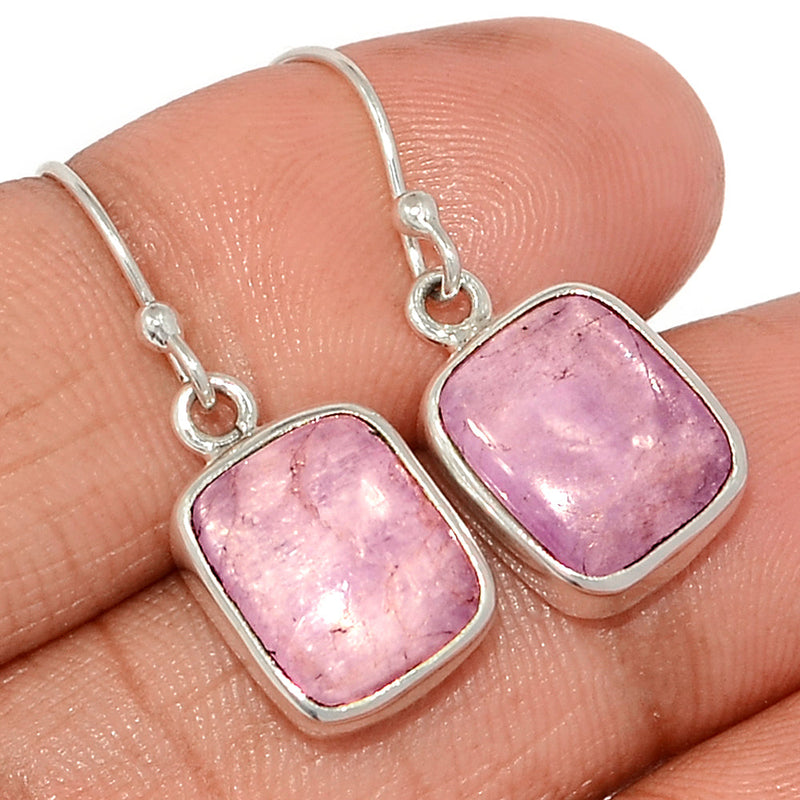 1.1" Kunzite Cabochon Earrings - KZTE134