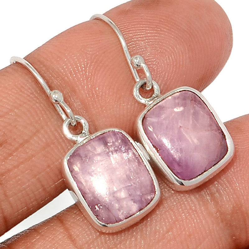 1.1" Kunzite Cabochon Earrings - KZTE135