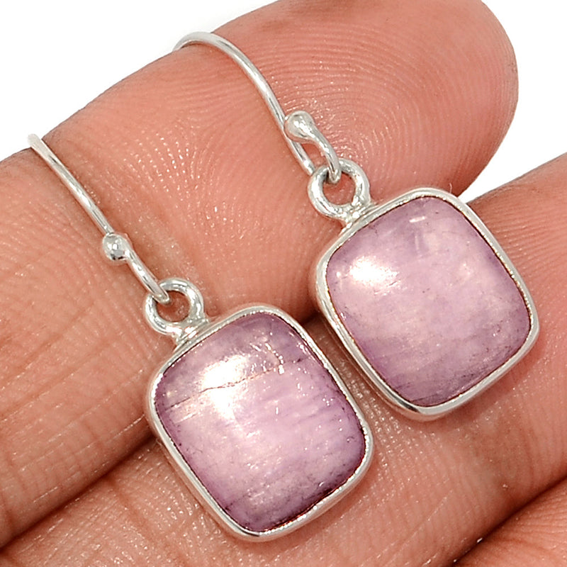 1.1" Kunzite Cabochon Earrings - KZTE136