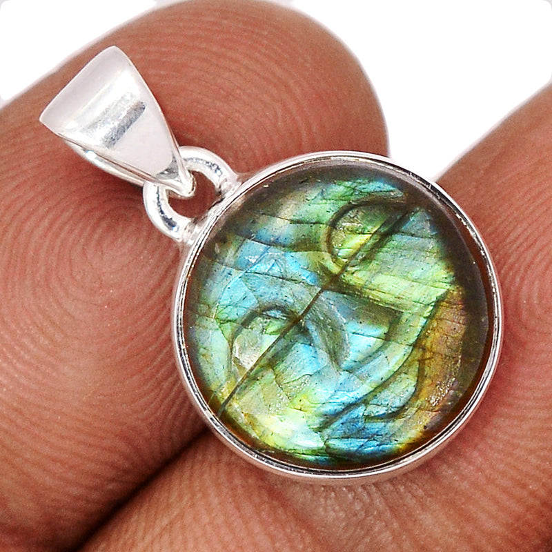 1" Labradorite Goddess Face Pendants - LAFP99