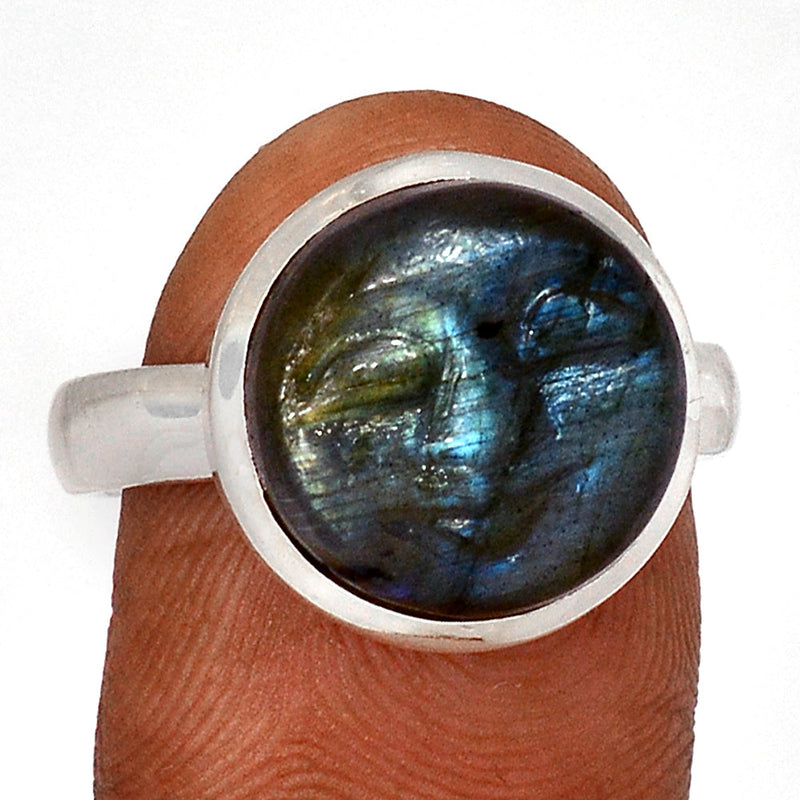 Labradorite Goddess Face Ring - LAFR166