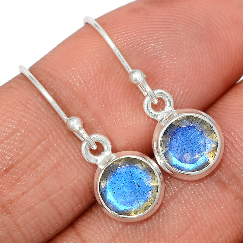 1" Labradorite Faceted Earrings - LBFE509