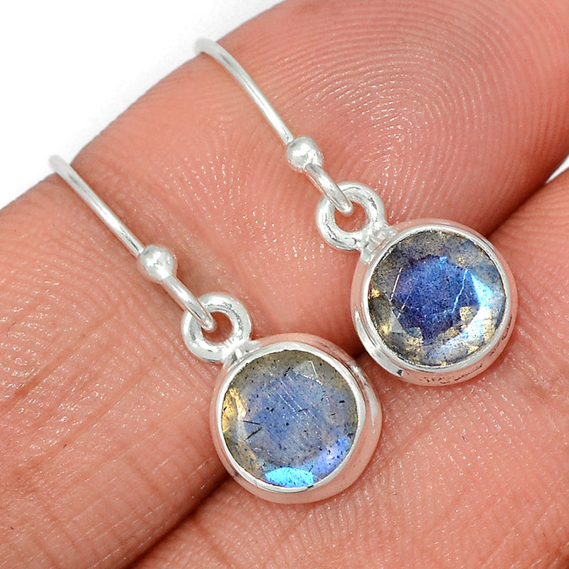 1" Labradorite Faceted Earrings - LBFE514