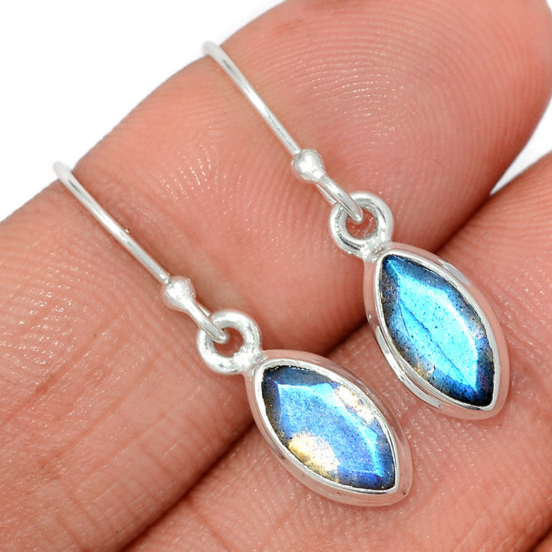 1.1" Labradorite Faceted Earrings - LBFE539