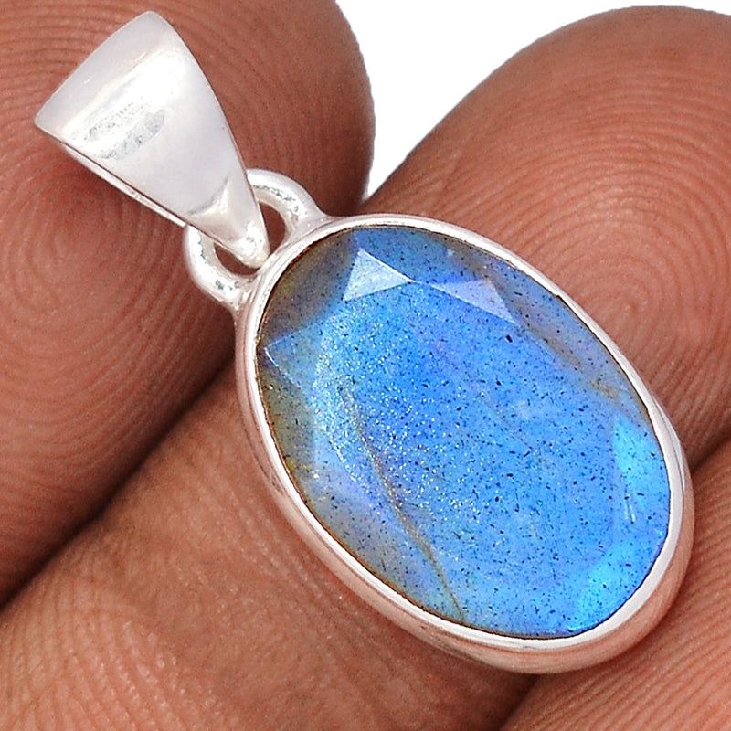 1.1" Labradorite Faceted Pendants - LBFP1142