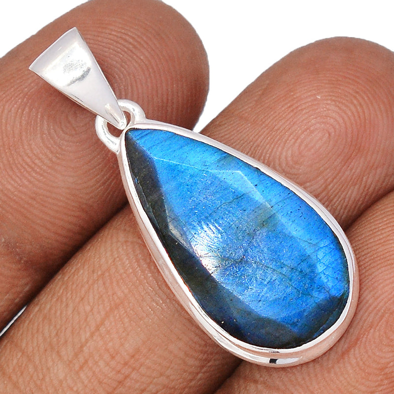 1.5" Labradorite Faceted Pendants - LBFP1152