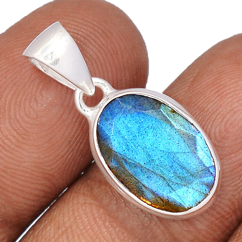 1" Labradorite Faceted Pendants - LBFP1153