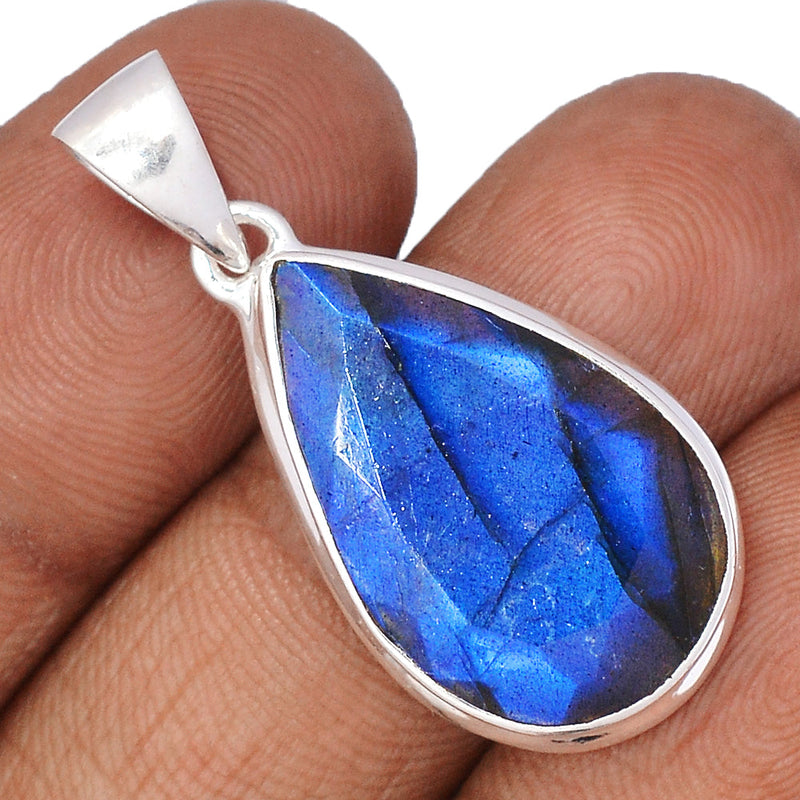 1.5" Labradorite Faceted Pendants - LBFP1156