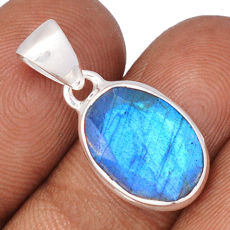 1" Labradorite Faceted Pendants - LBFP1157