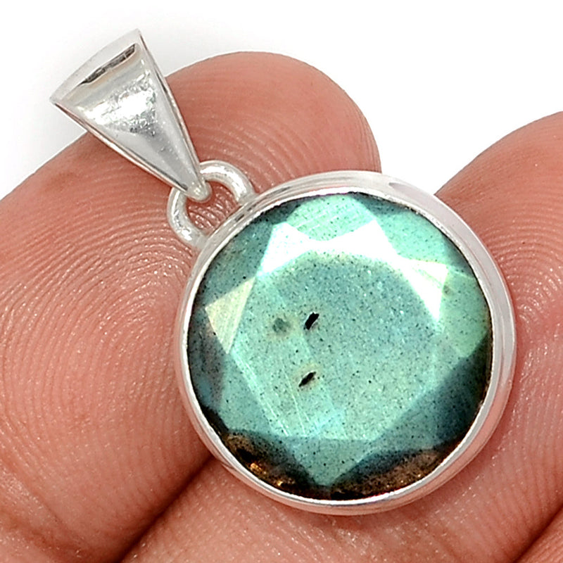 1.1" Labradorite Faceted Pendants - LBFP1165