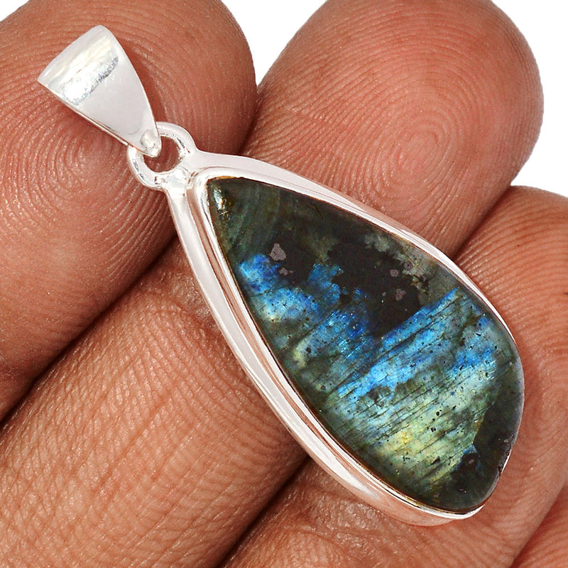 1.6" Larvikite Black Moonstone Pendants - LBMP1070