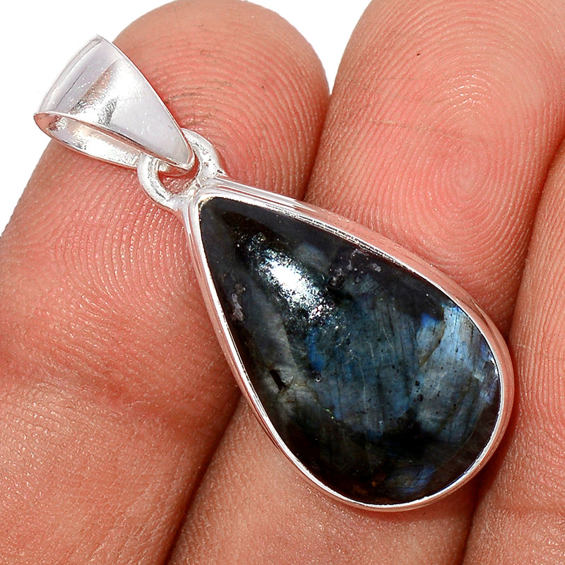 1.3" Larvikite Black Moonstone Pendants - LBMP970