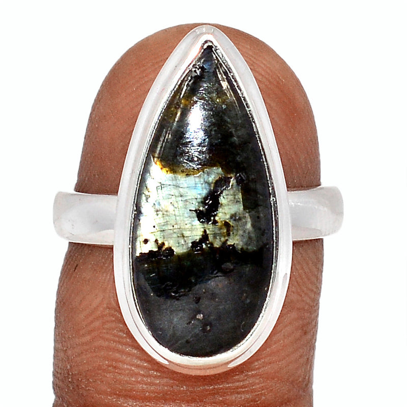 Larvikite Black Moonstone Ring - LBMR831