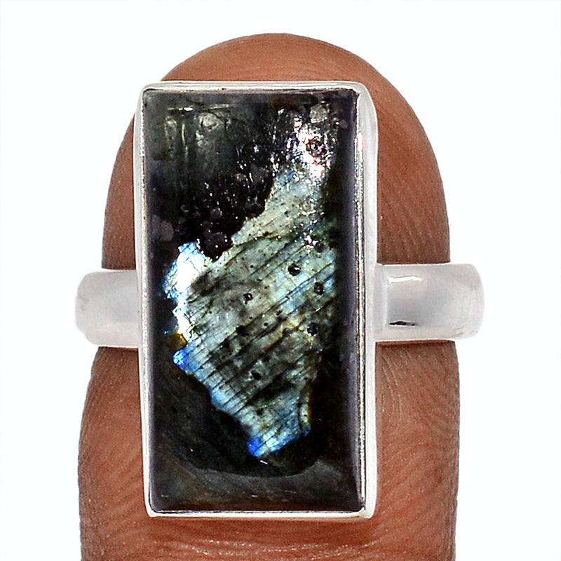 Larvikite Black Moonstone Ring - LBMR846