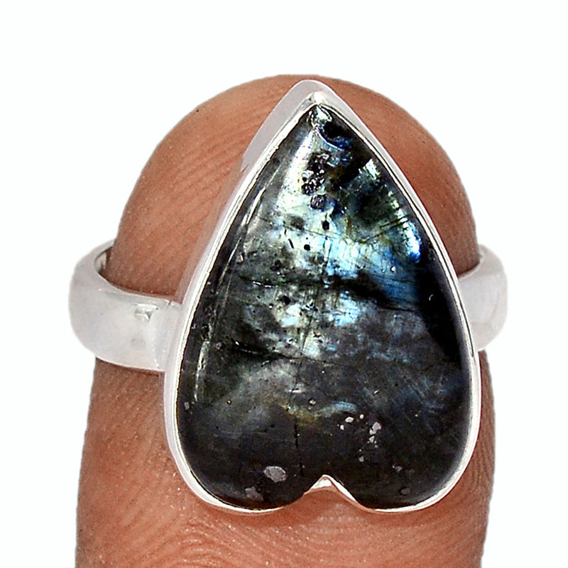 Larvikite Black Moonstone Ring - LBMR858