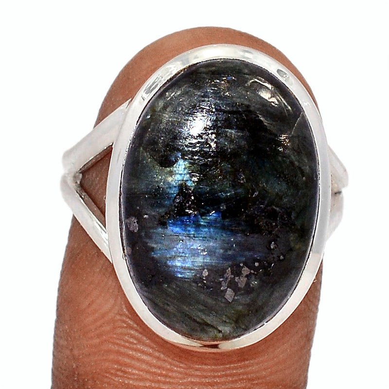 Larvikite Black Moonstone Ring - LBMR861