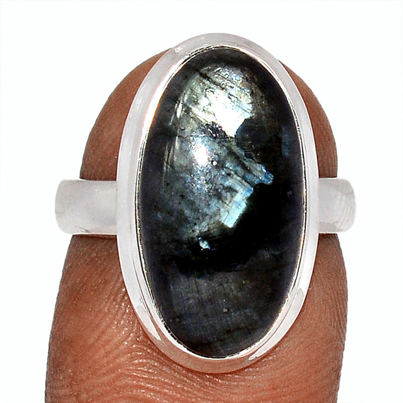 Larvikite Black Moonstone Ring - LBMR862