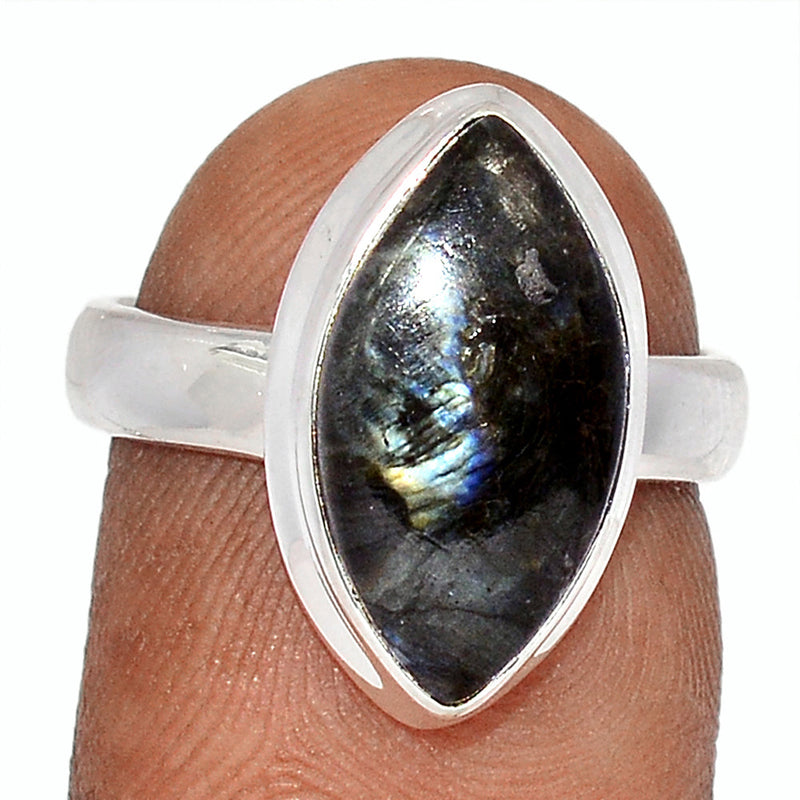 Larvikite Black Moonstone Ring - LBMR869