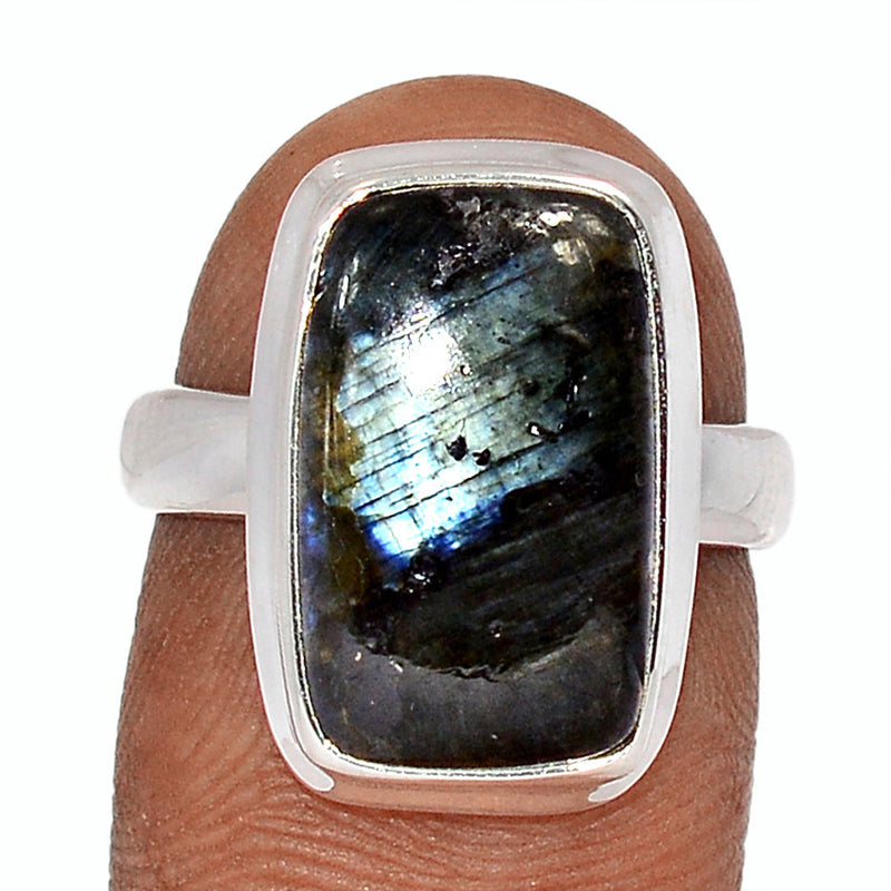 Larvikite Black Moonstone Ring - LBMR875