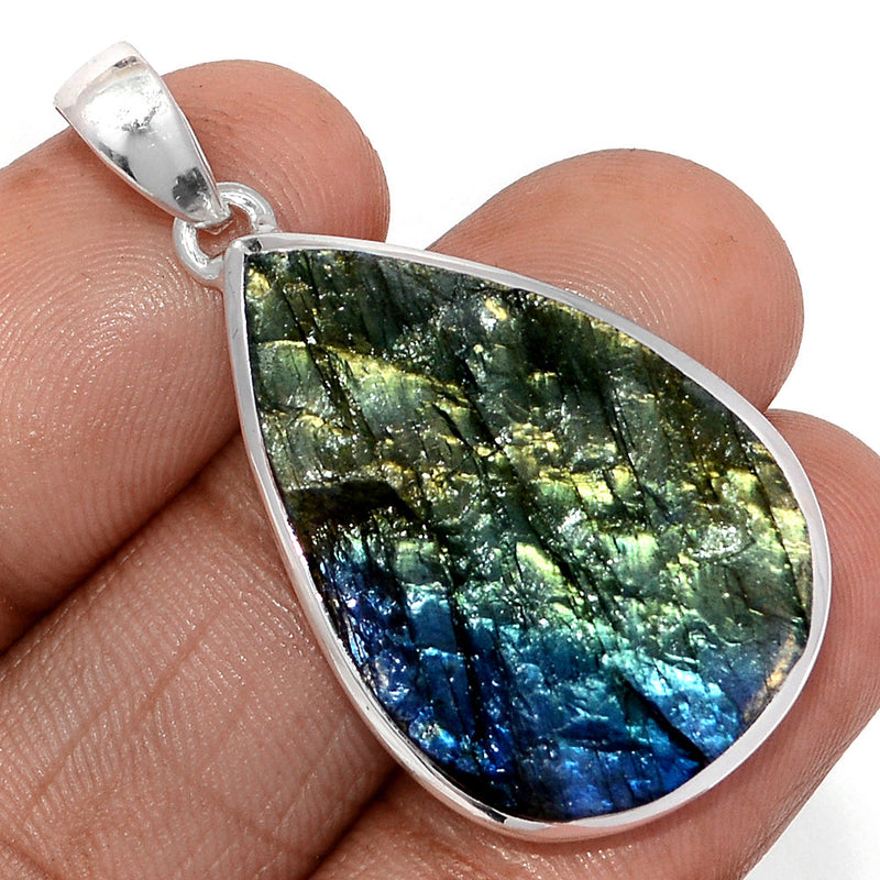 1.7" Labradorite Rough Pendants - LBRP1280