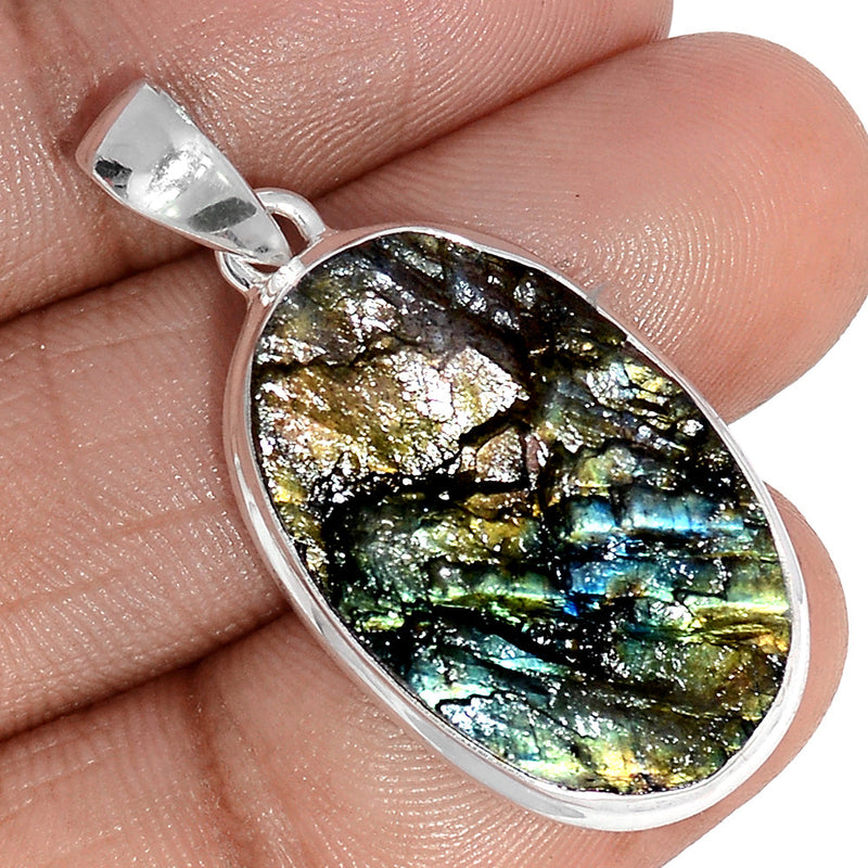 1.5" Labradorite Rough Pendants - LBRP1291