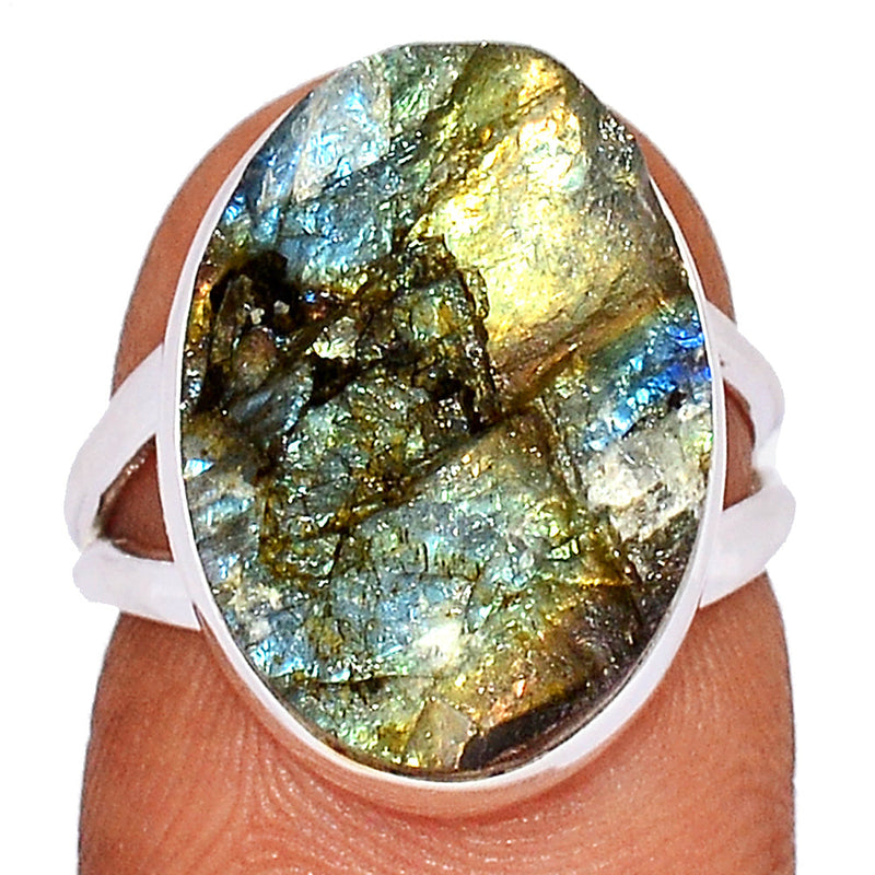 Labradorite Rough Ring - LBRR1159