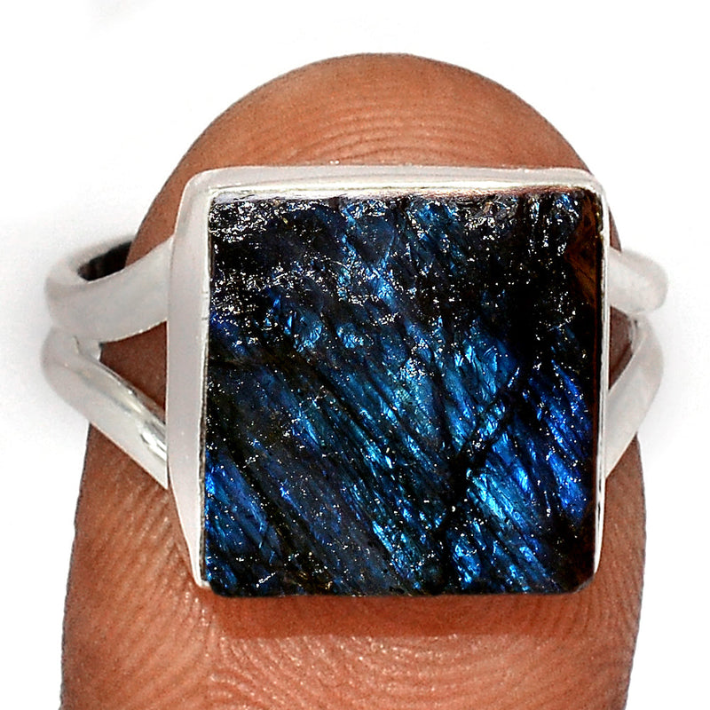 Labradorite Rough Ring - LBRR1171