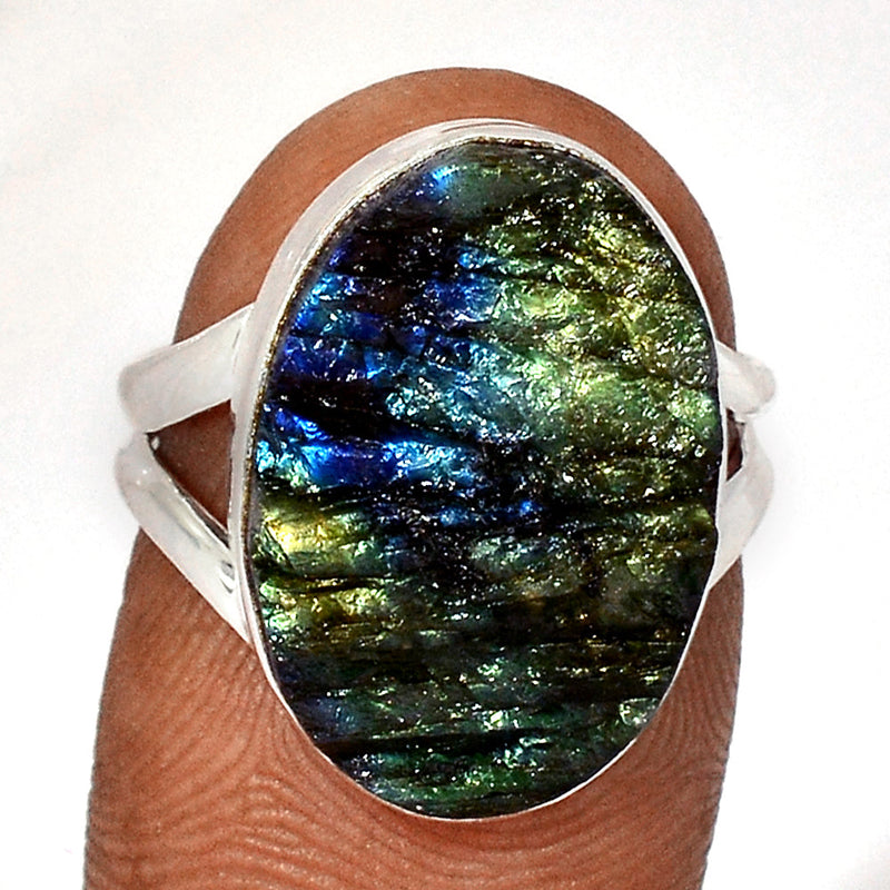 Labradorite Rough Ring - LBRR1182