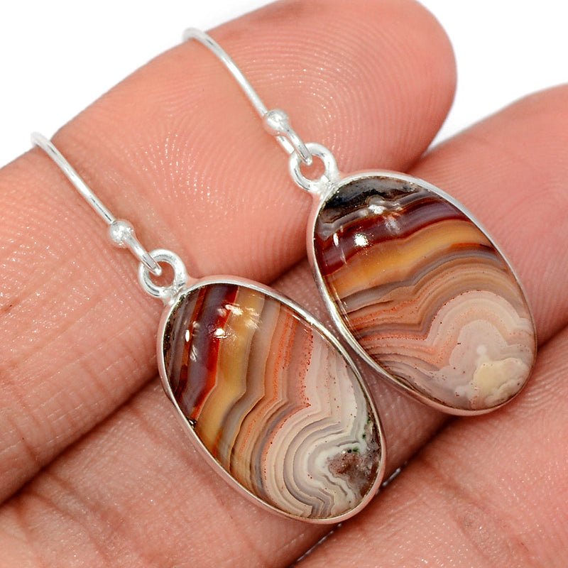 1.5" Laguna Lace Agate Earrings - LLAE883