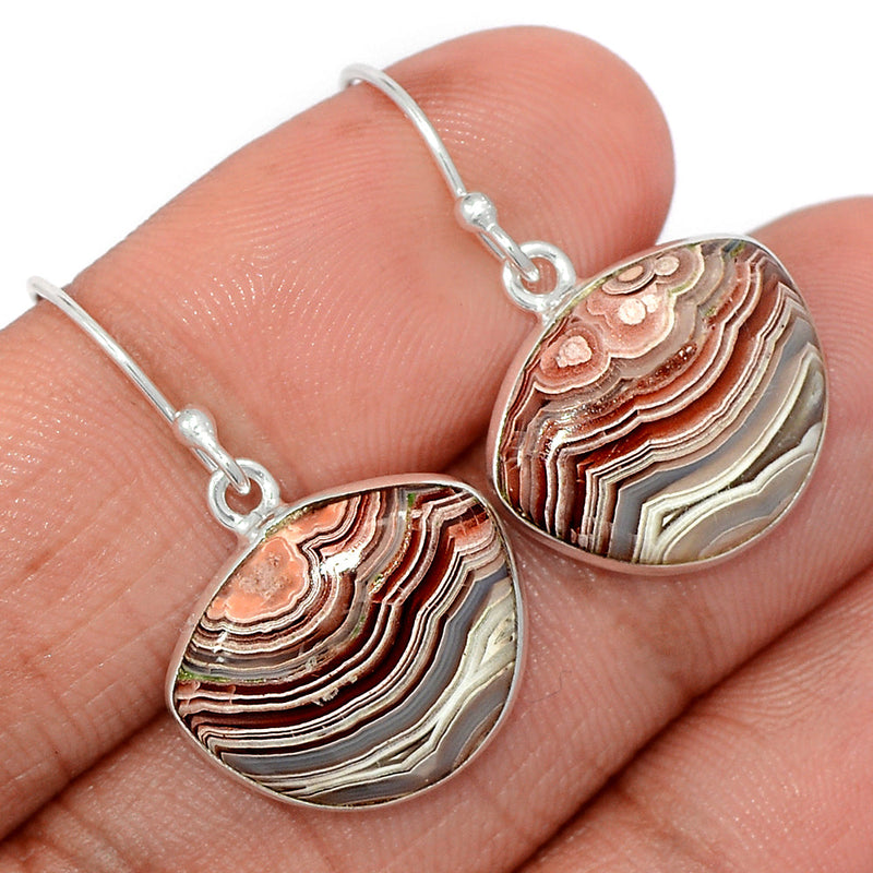 1.2" Laguna Lace Agate Earrings - LLAE884