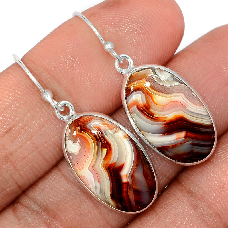 1.5" Laguna Lace Agate Earrings - LLAE887