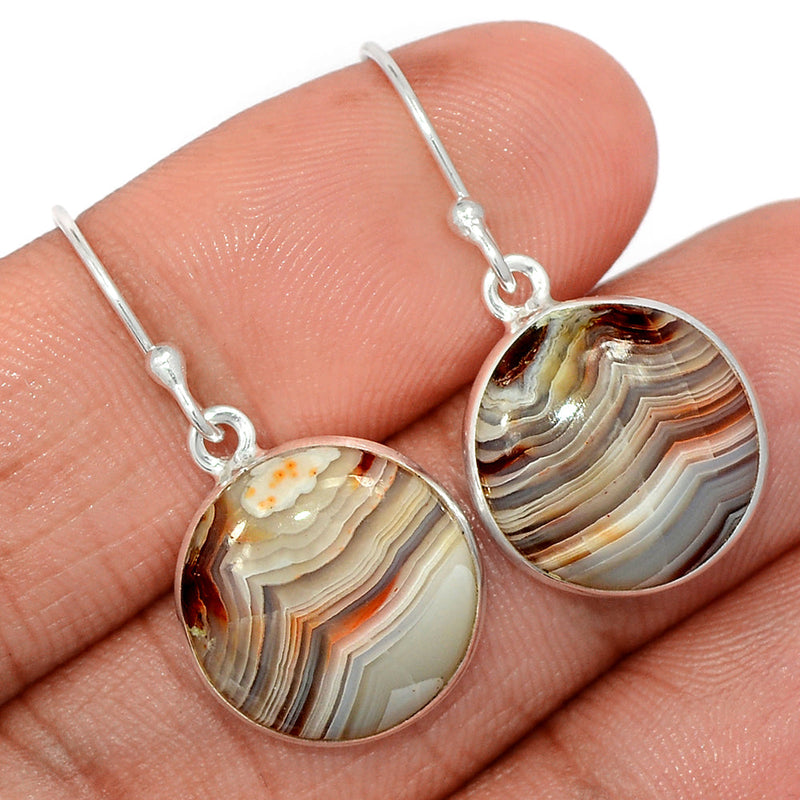 1.2" Laguna Lace Agate Earrings - LLAE891