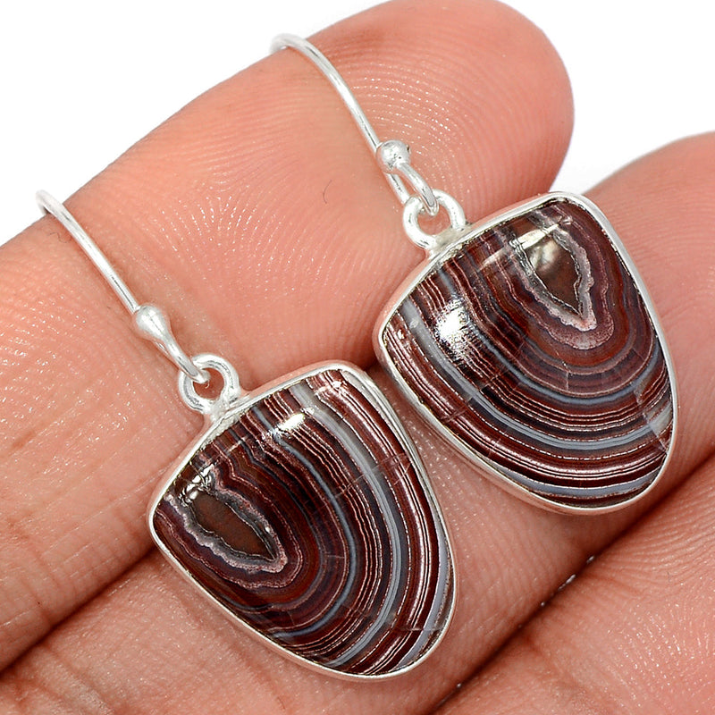 1.3" Laguna Lace Agate Earrings - LLAE892