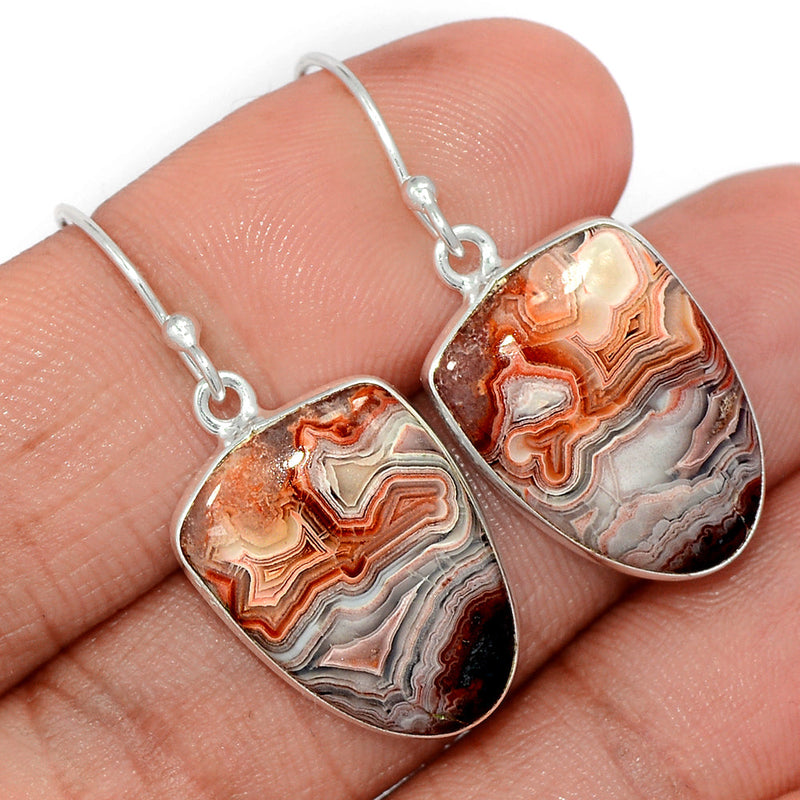 1.5" Laguna Lace Agate Earrings - LLAE895