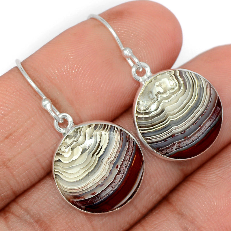 1.2" Laguna Lace Agate Earrings - LLAE901