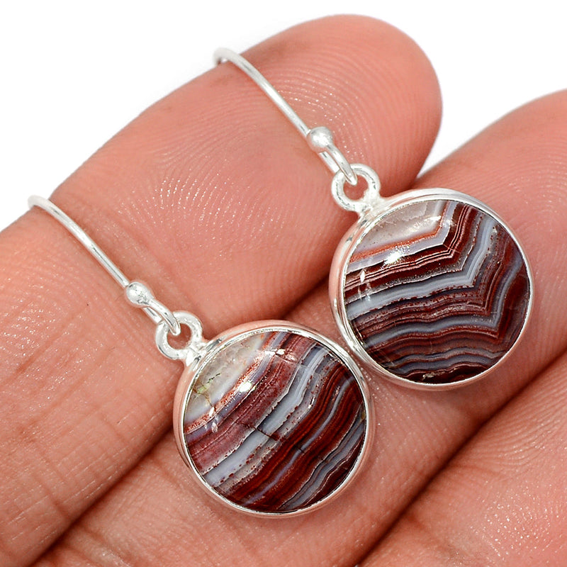 1.2" Laguna Lace Agate Earrings - LLAE904