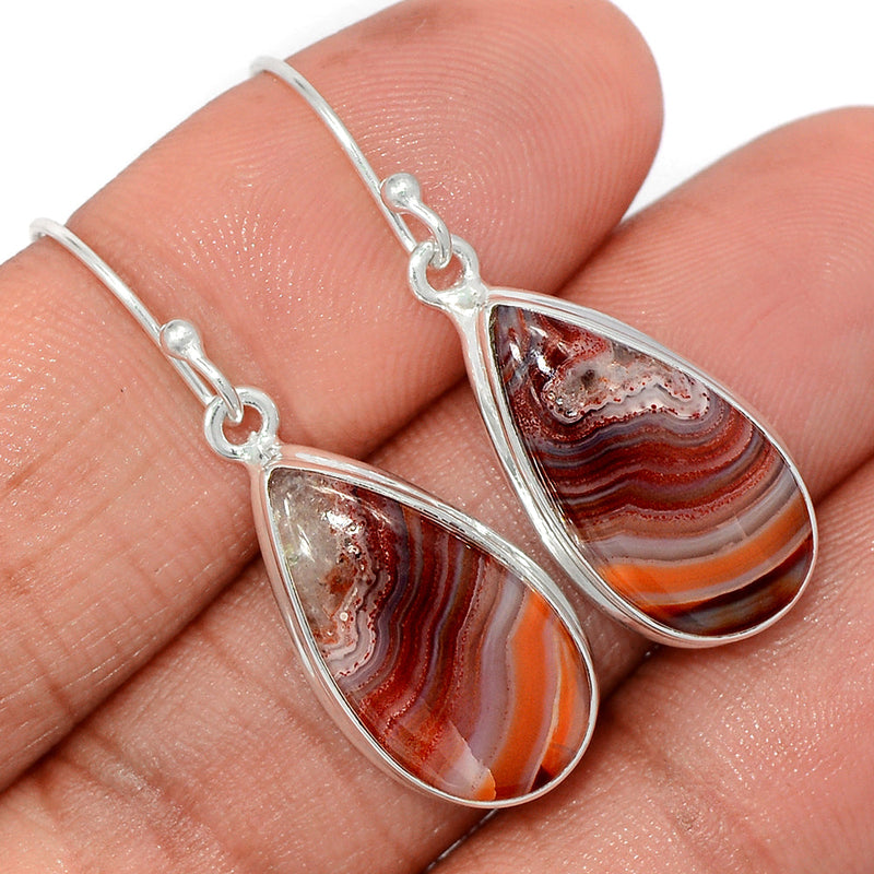 1.5" Laguna Lace Agate Earrings - LLAE910