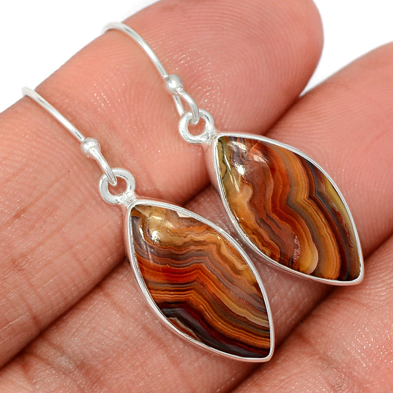 1.5" Laguna Lace Agate Earrings - LLAE911