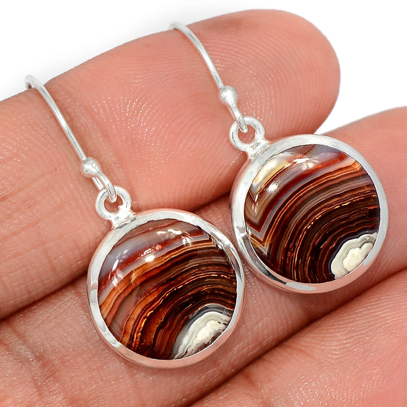 1.2" Laguna Lace Agate Earrings - LLAE912