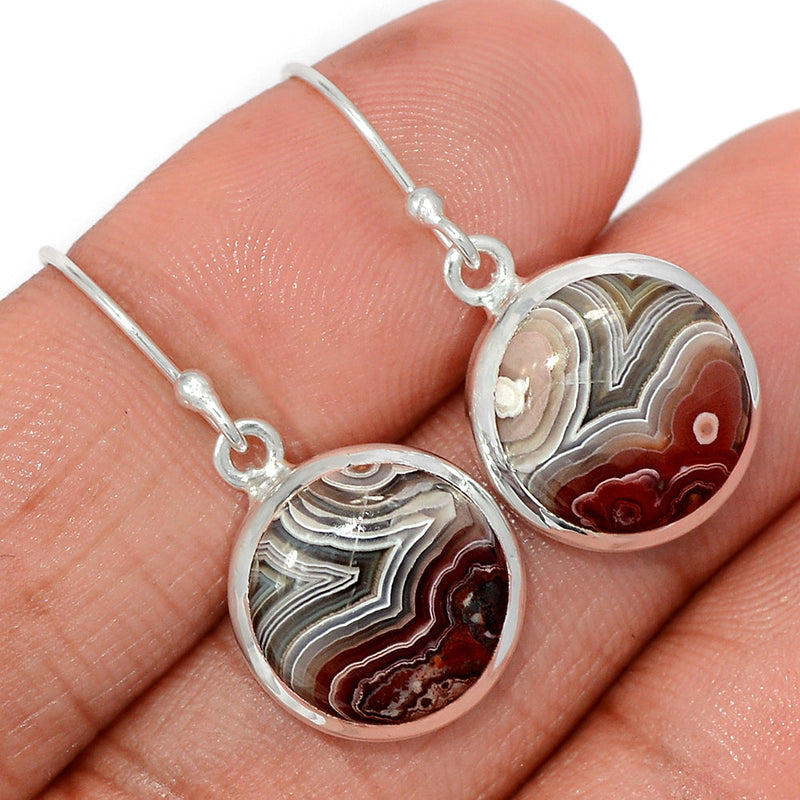 1.2" Laguna Lace Agate Earrings - LLAE914