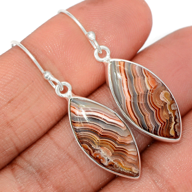 1.5" Laguna Lace Agate Earrings - LLAE917