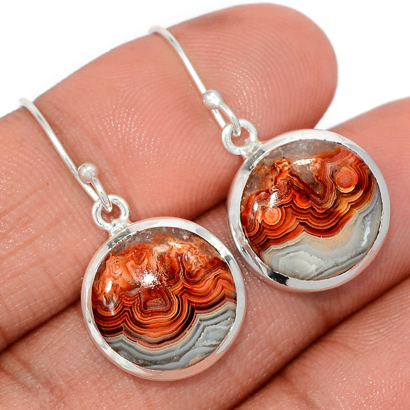 1.2" Laguna Lace Agate Earrings - LLAE924