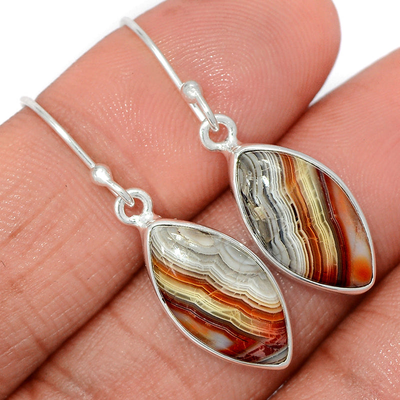 1.5" Laguna Lace Agate Earrings - LLAE925