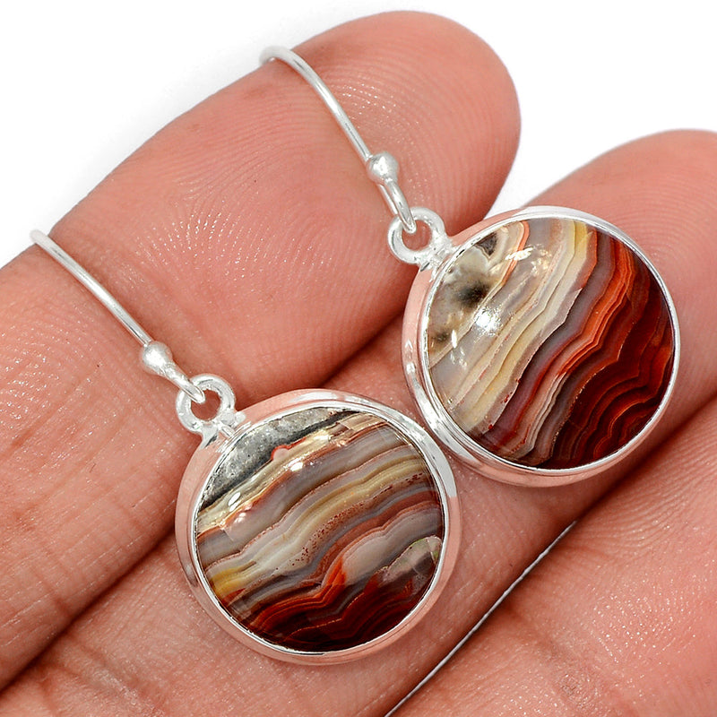 1.3" Laguna Lace Agate Earrings - LLAE926