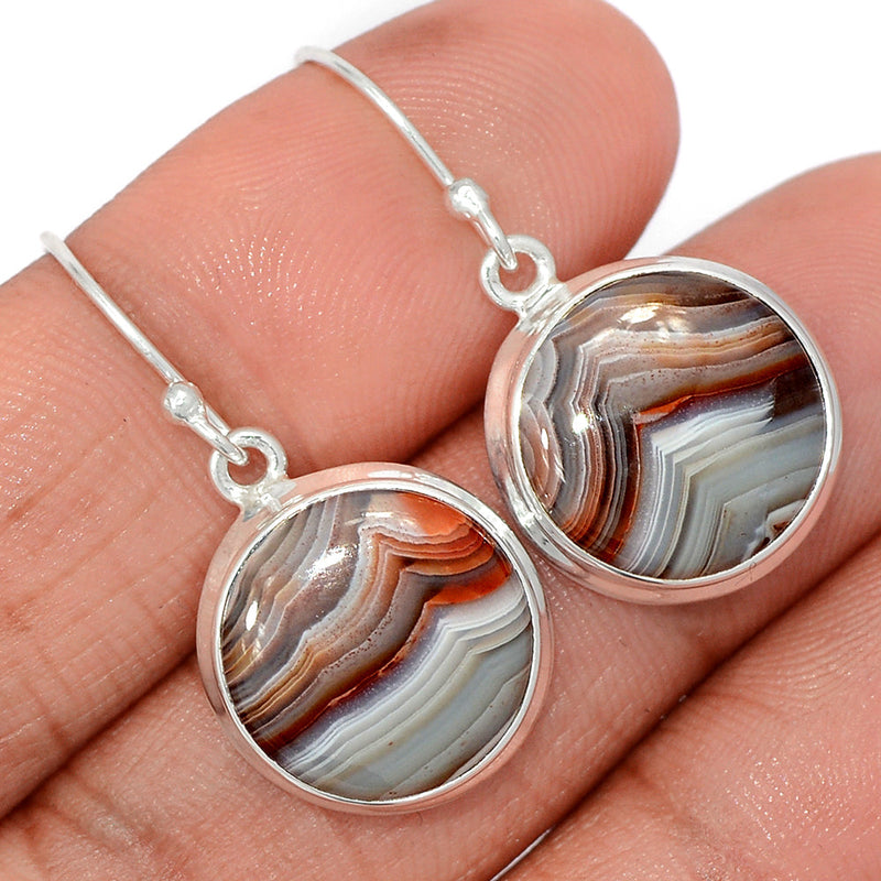 1.3" Laguna Lace Agate Earrings - LLAE933