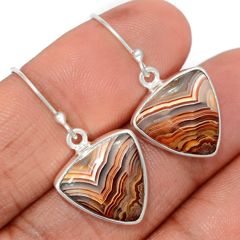 1.2" Laguna Lace Agate Earrings - LLAE934