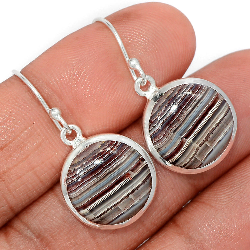 1.3" Laguna Lace Agate Earrings - LLAE937