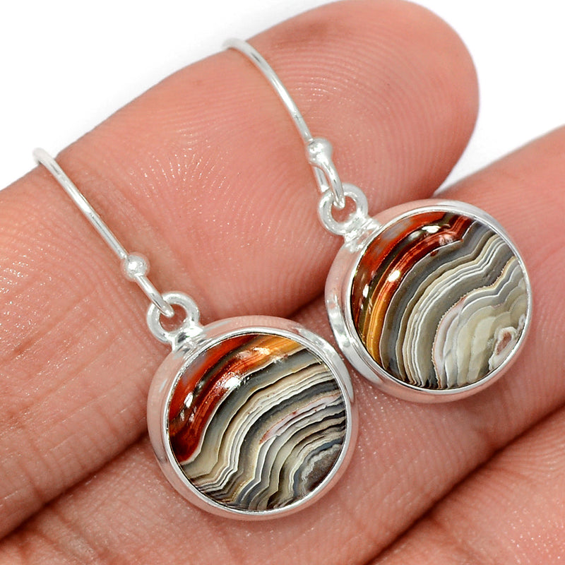 1.2" Laguna Lace Agate Earrings - LLAE940