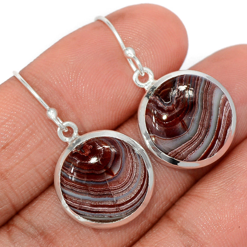 1.3" Laguna Lace Agate Earrings - LLAE944