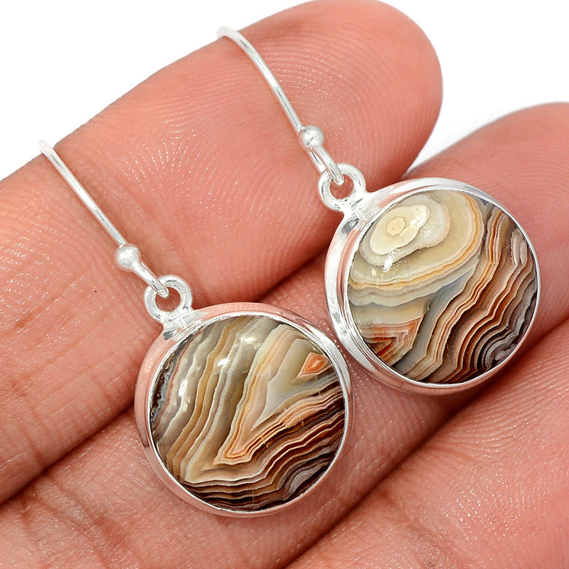 1.3" Laguna Lace Agate Earrings - LLAE947